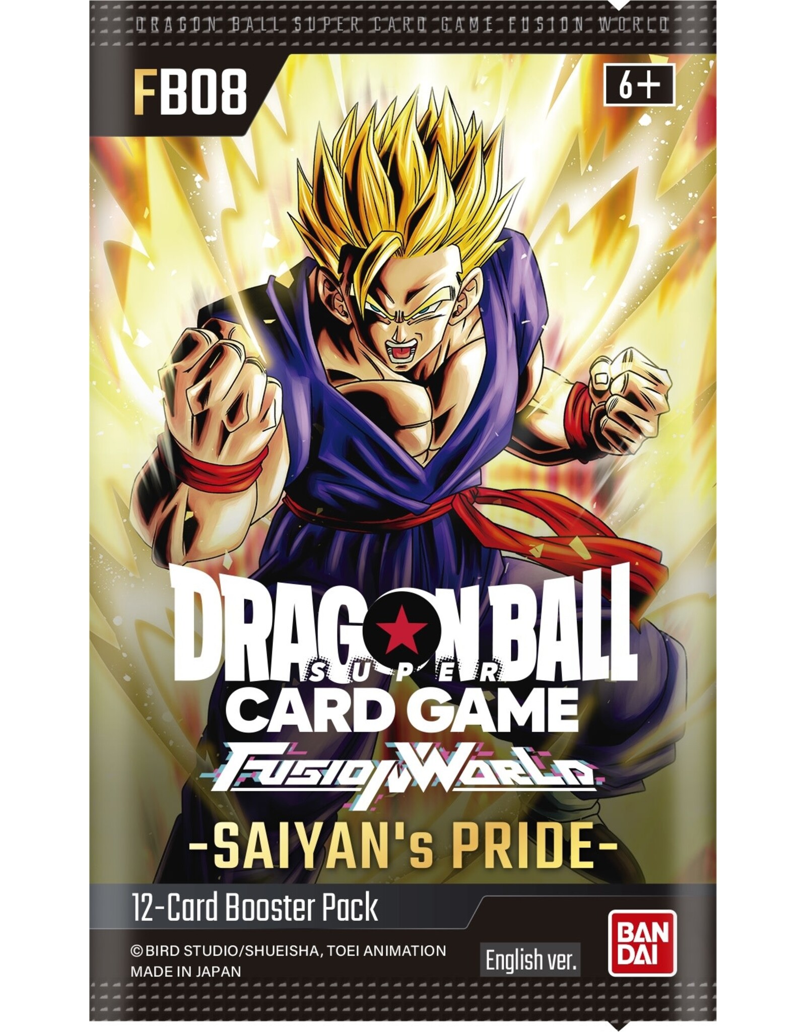 Bandai DBS  Fusion World Fb08 08 Saiyan's Pride Booster Pack