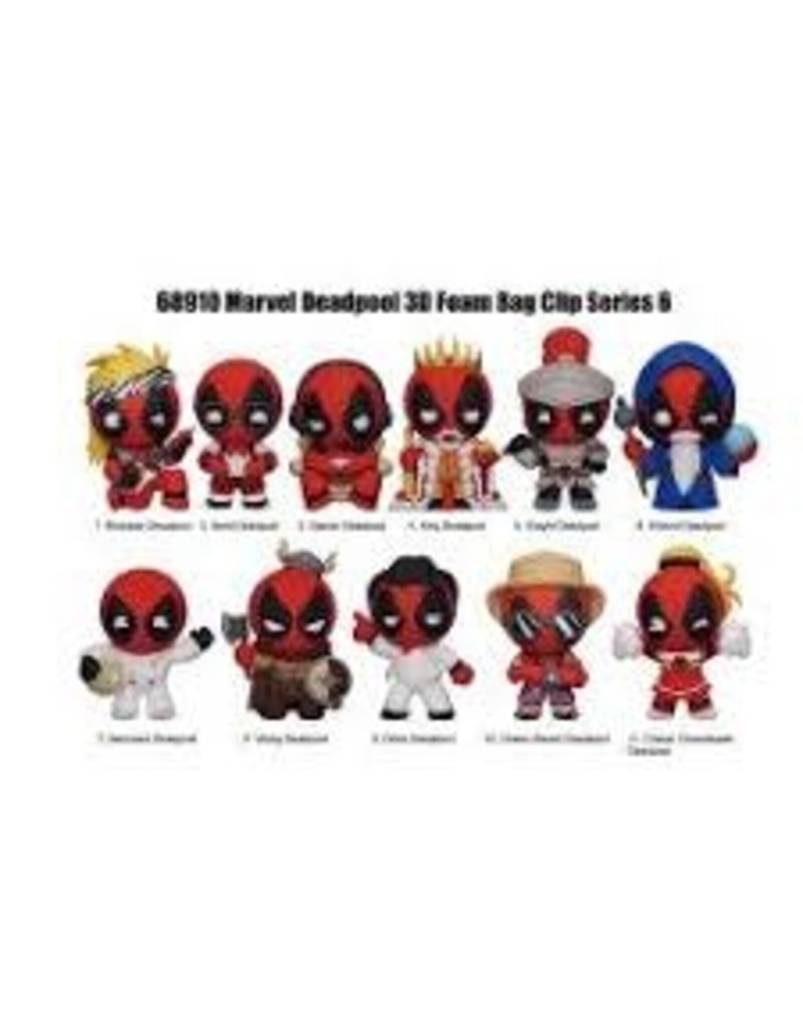 3D Foam Bag Clip - Deadpool