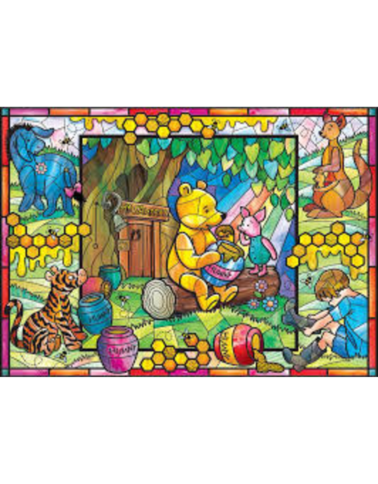 Cobble Hill Stained Glass Winnie the Pooh Puzzle (500PC)