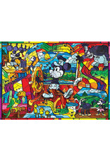 USAopoly Stained Glass Steamboat Willie Puzzle  (500PC)