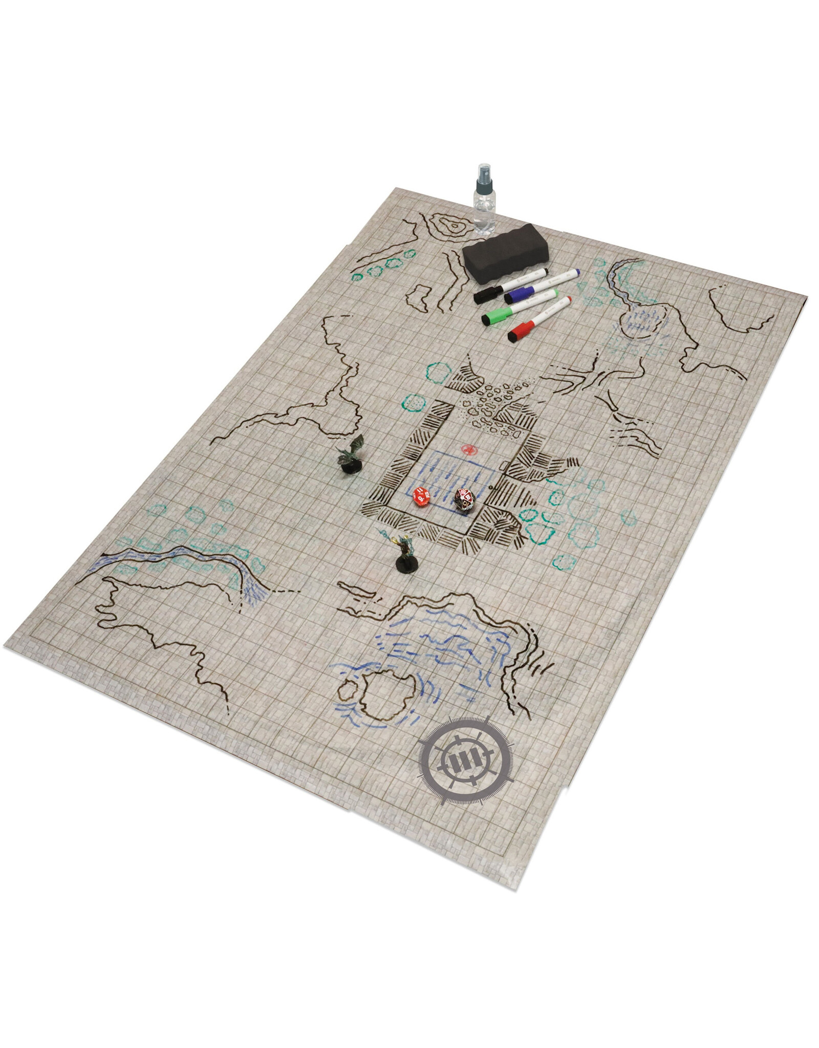 Accessory Power Tabletop RPG Grid Mat Campaign Kit