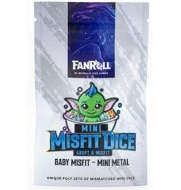 Fanroll Mystery Misfit Mini Metal Polyhedral Dice Set