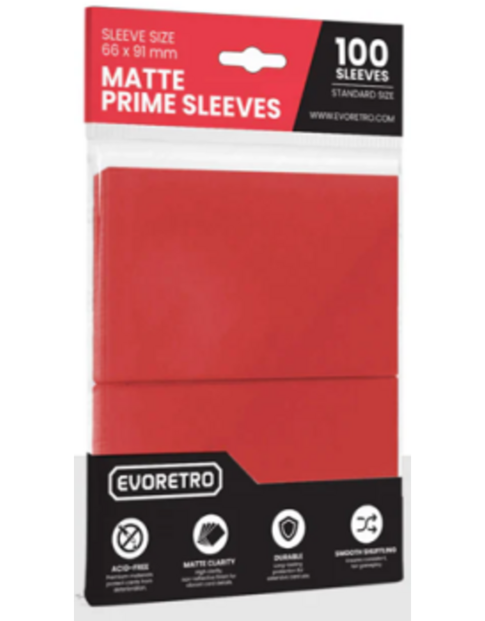 EvoRetro Evoretro Standard Size Sleeves Matte (100 CT)