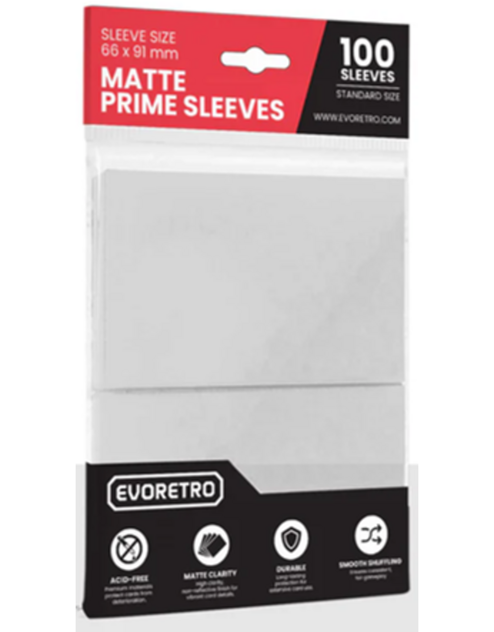 EvoRetro Evoretro Standard Size Sleeves Matte (100 CT)