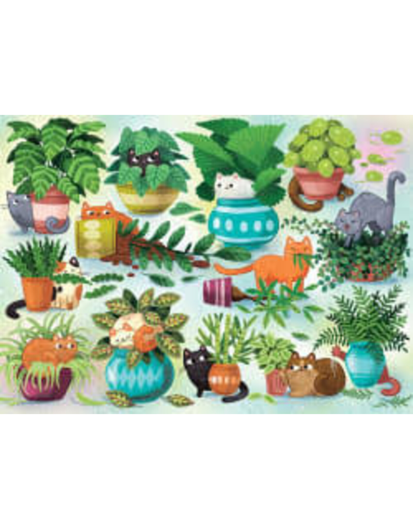 Cobble Hill Cobble Hill Puzzle: Cats vs Plants (500 PC)