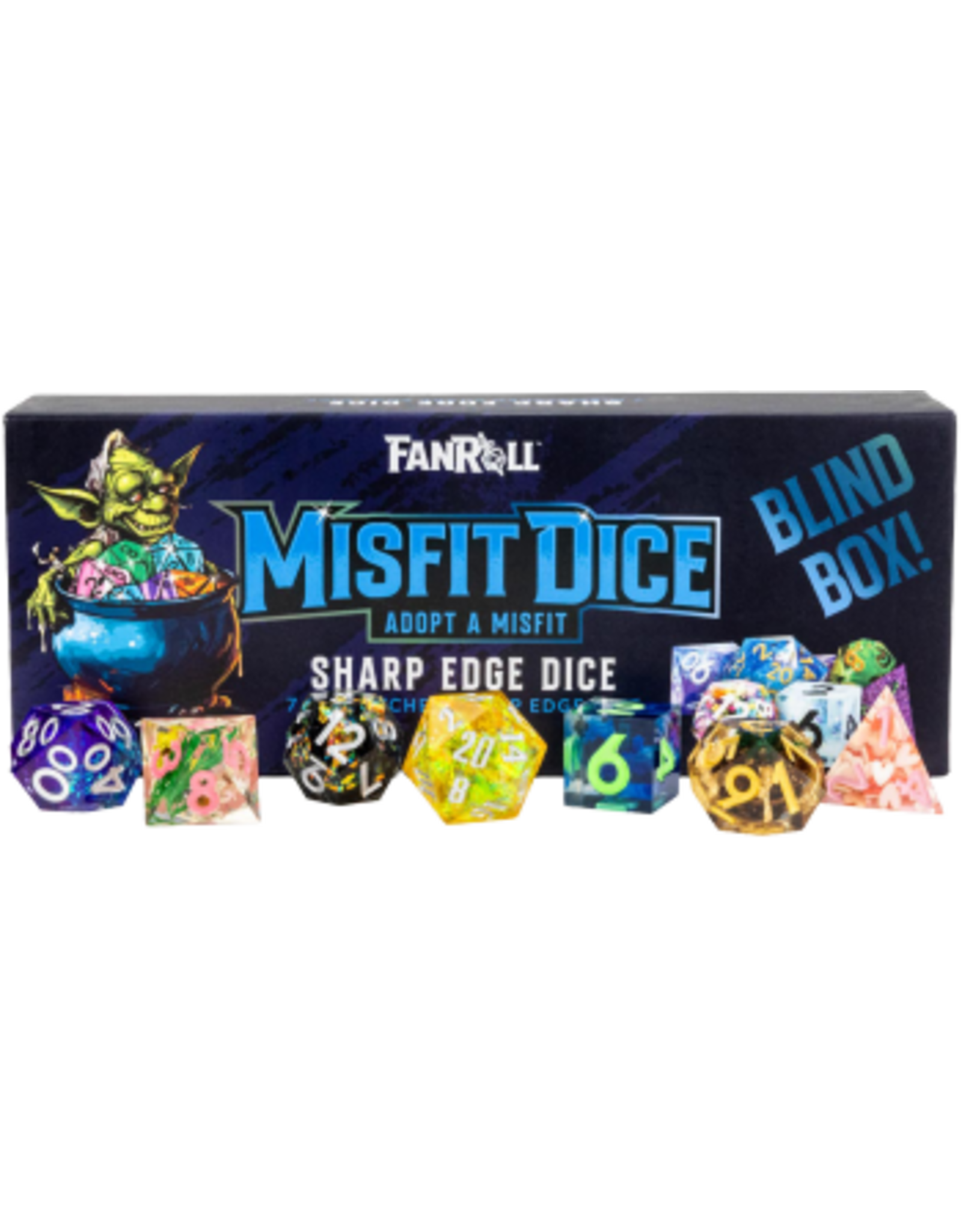 Mystery Misfit Sharp Edge Resin Polyhedral Dice Set