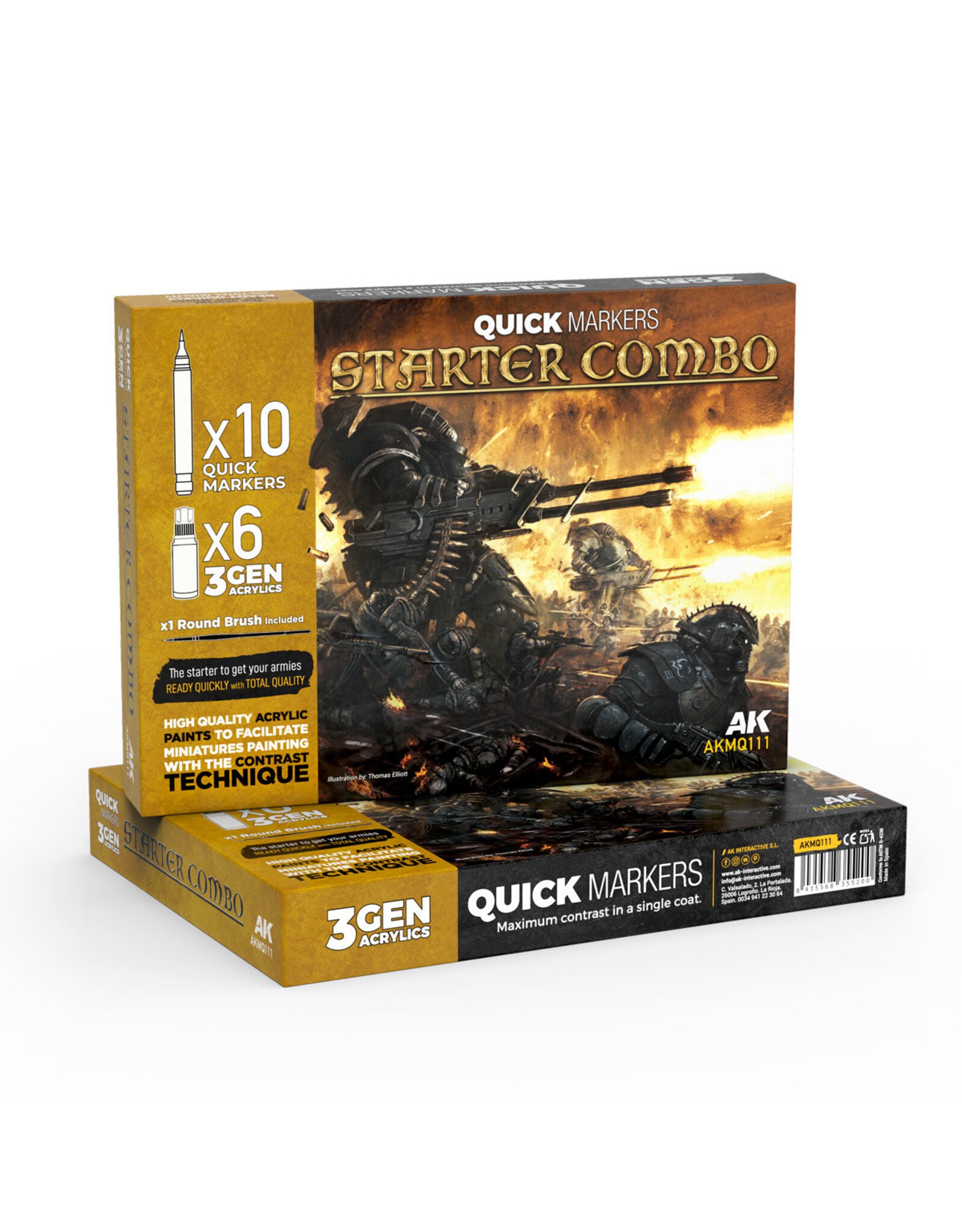 AK Interactive AK Interactive Quick Markers Starter Combo