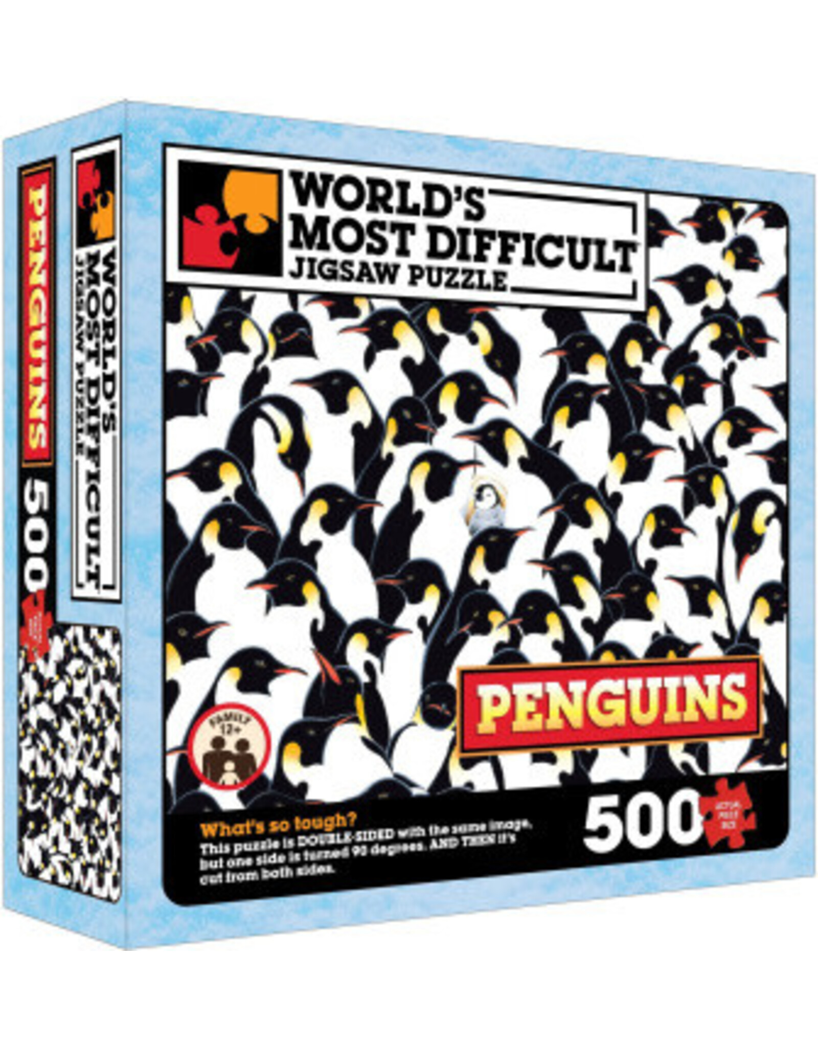 World's Most Difficult Jigsaw Puzzle - Penguins 500 Piece Puzzle Double Sided