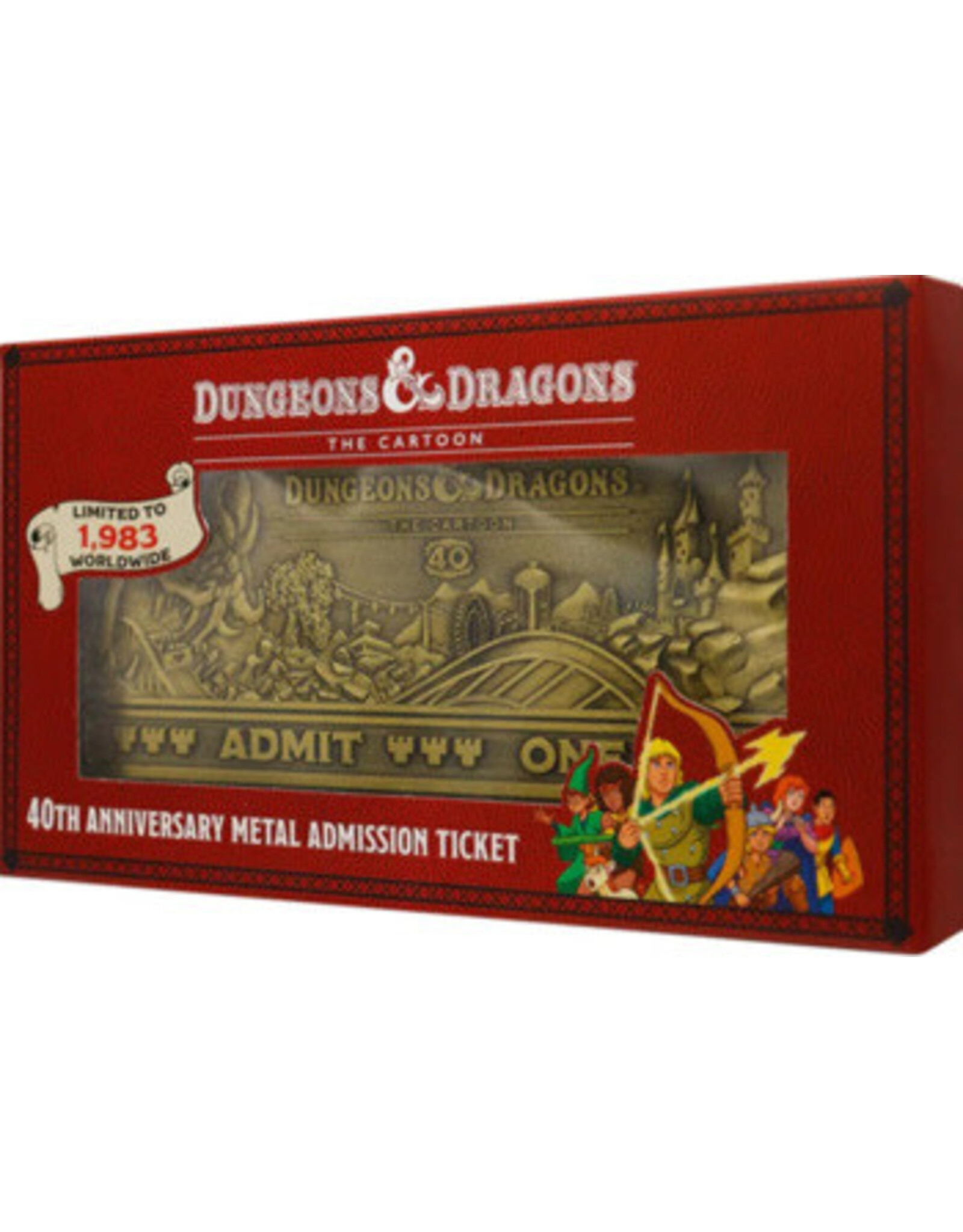 Dnd: The Cartoon 40th Anniversary Rollercoaster Ticket Replica
