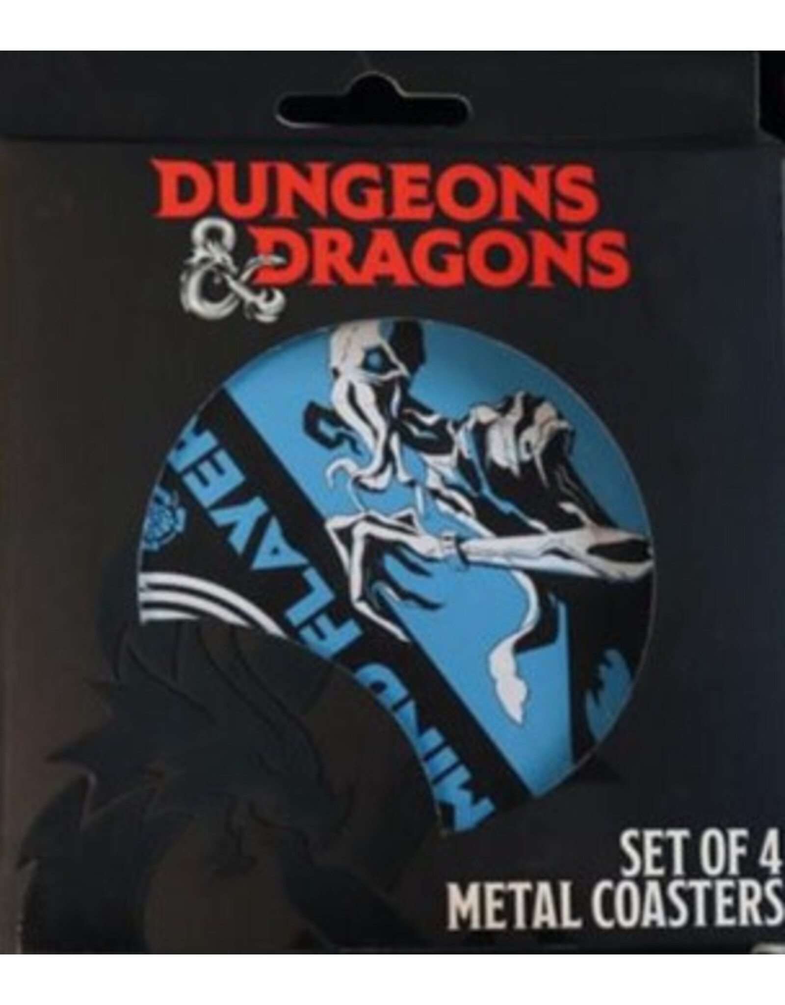 Dnd Monsters 4-Piece Metal Drink Coaster Set