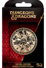 Dnd Gold Plated Alignment Spinner Pin Badge
