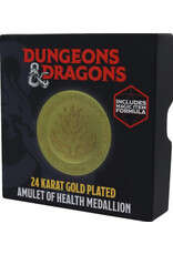 Dnd 24k Gold Plated Amulet Of Health Medallion