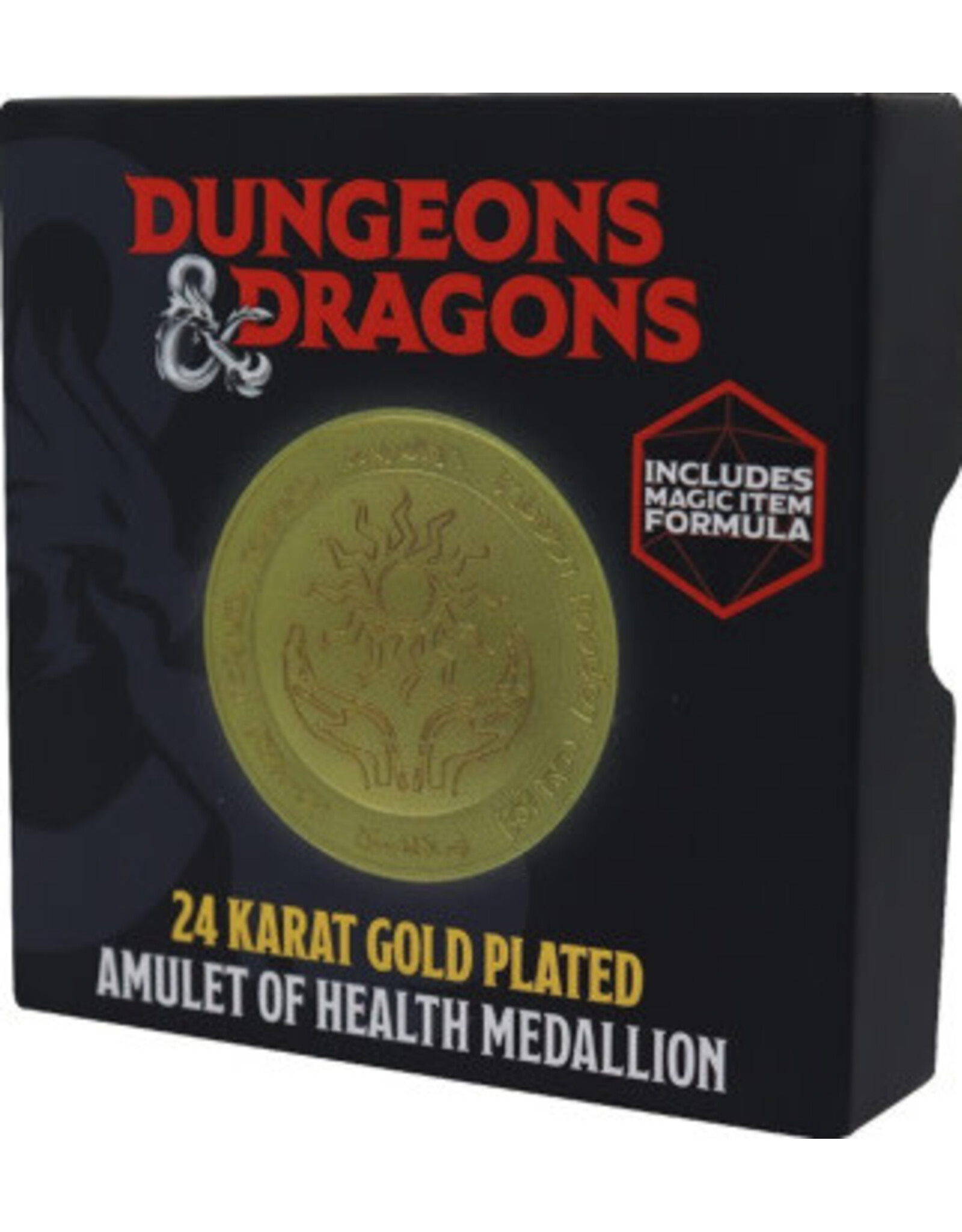 Dnd 24k Gold Plated Amulet Of Health Medallion