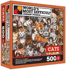 World's Most Difficult Jigsaw Puzzle - Cats 500 Piece Puzzle Double Sided