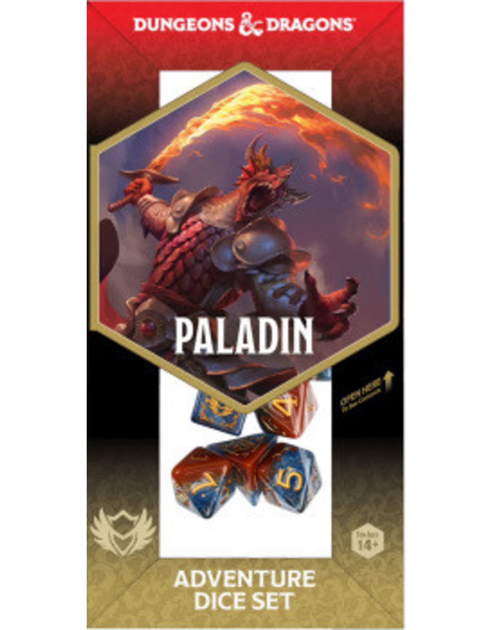 Sirius Dice D&D Adventure Dice Paladin: Orange/Blue