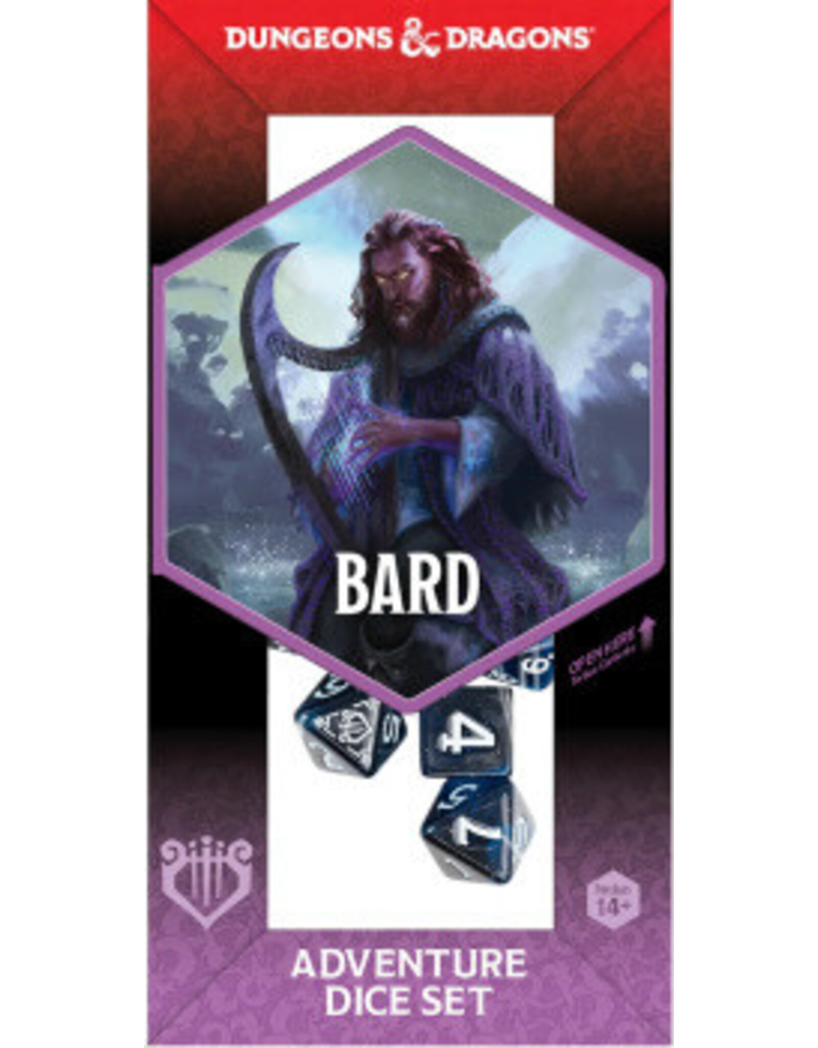 Sirius Dice D&D Adventure Dice Bard: Blue/Black