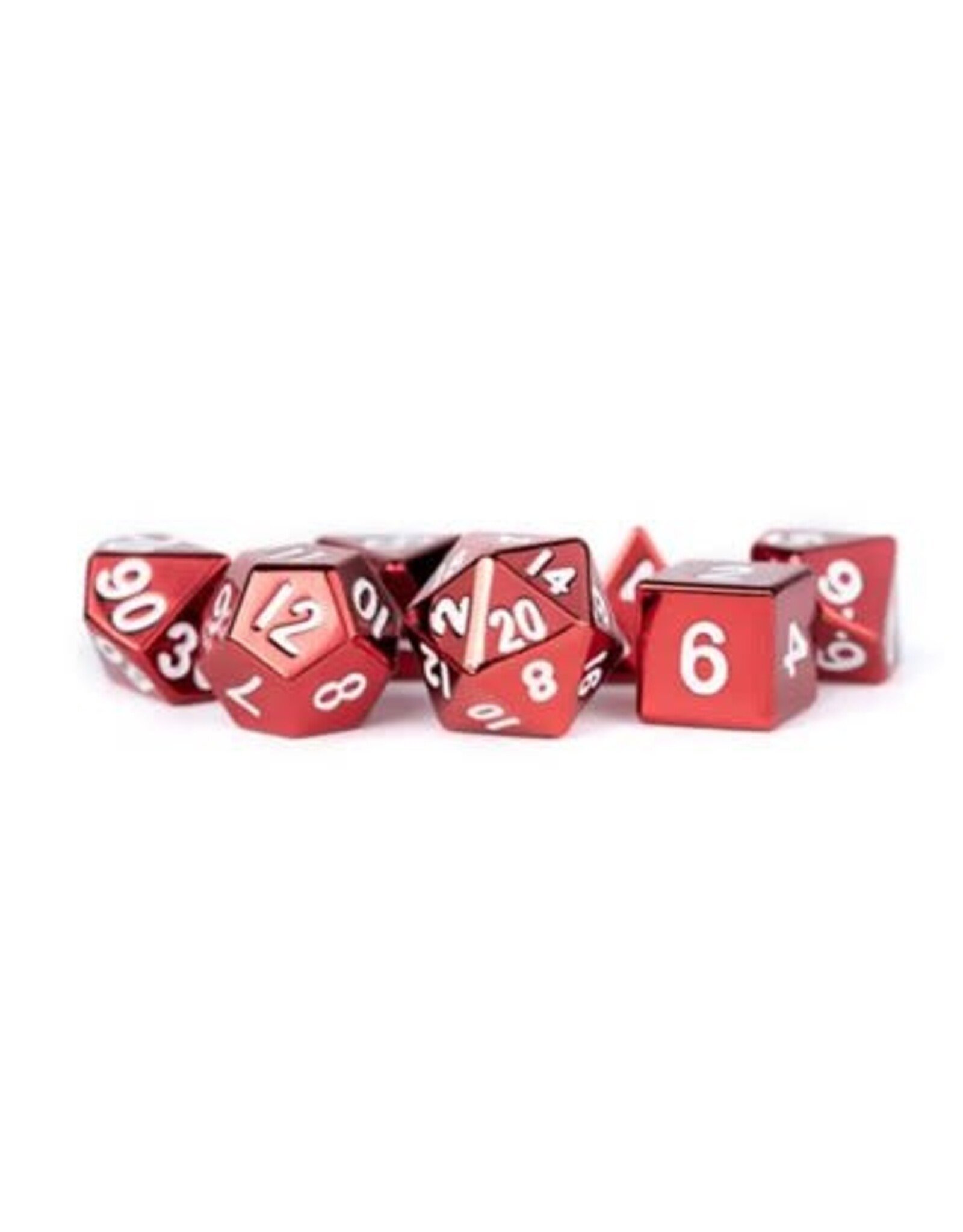 Fanroll Metal Dice Set 7 pc Set - Red
