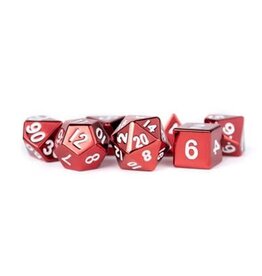 Fanroll Metal Dice Set 7 pc Set - Red