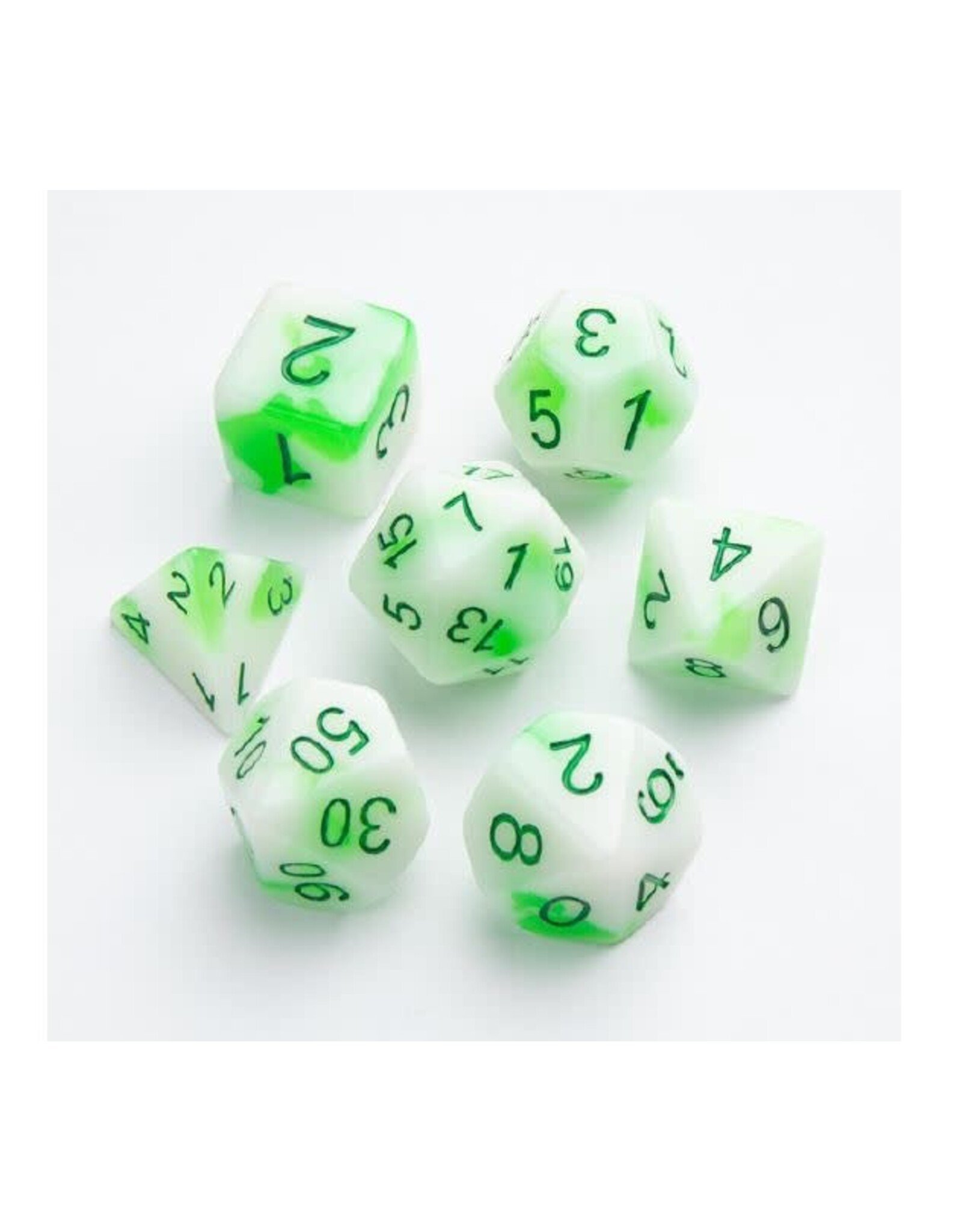 GameGenic GameGenic 7 pc Dice Set Glow Series: Toxic Stones