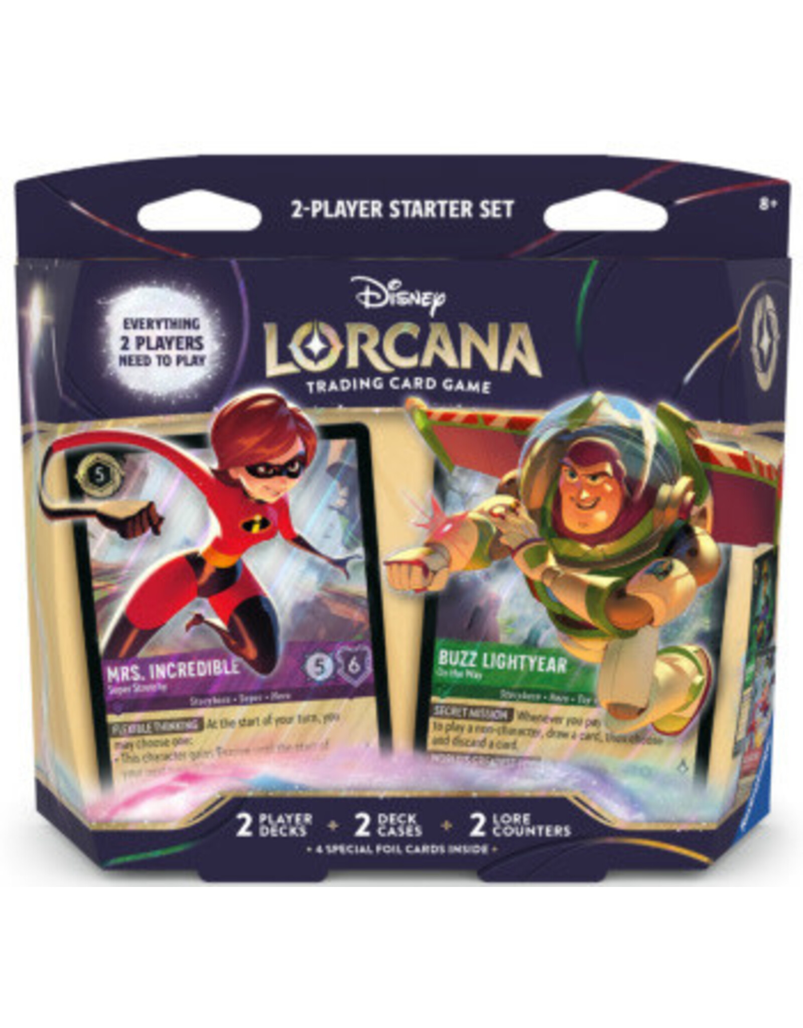 Ravensburger Disney Lorcana Two-Player Deck (Elastigirl/Buzz Lightyear)