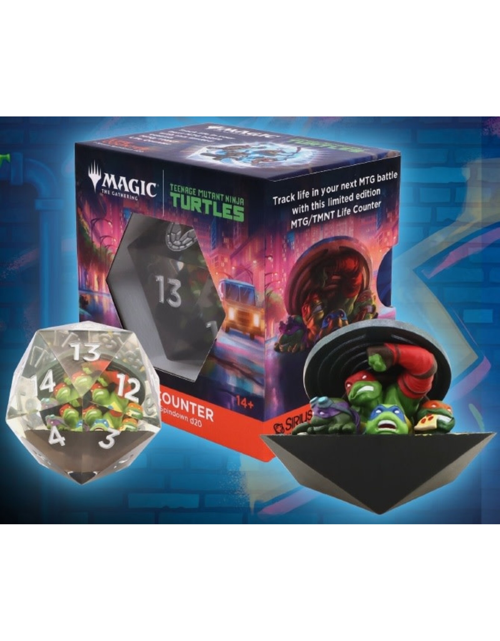Sirius Dice MTG Teenage Mutant Ninja Turtles 55mm Spindown D20