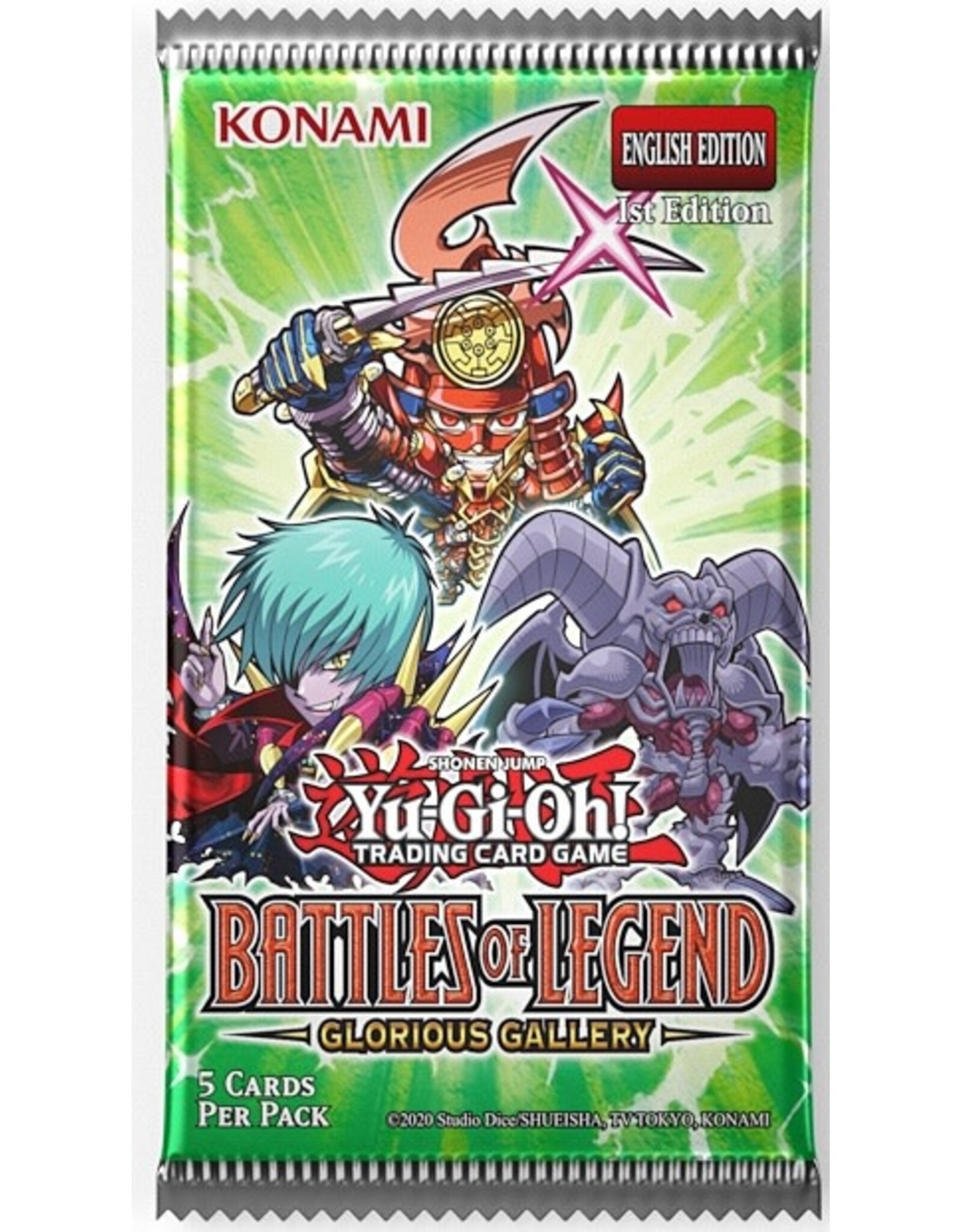 Konami Yu-Gi-Oh! Battles of Legends Glorious Gallery Booster Pack
