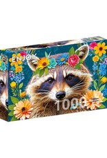 Enjoy Puzzle Enjoy Puzzle Floral Raccoon (1000PC)