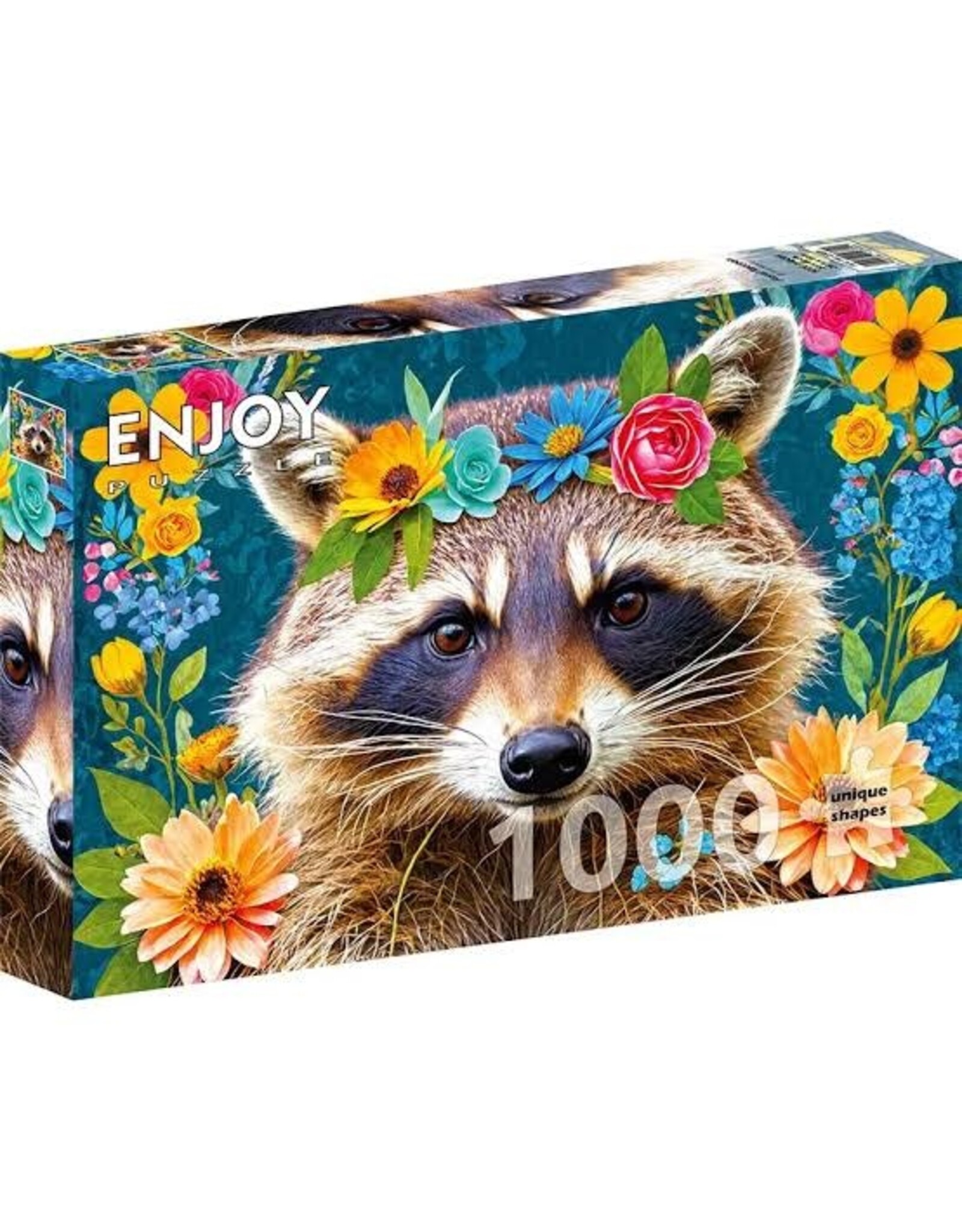 Enjoy Puzzle Enjoy Puzzle Floral Raccoon (1000PC)