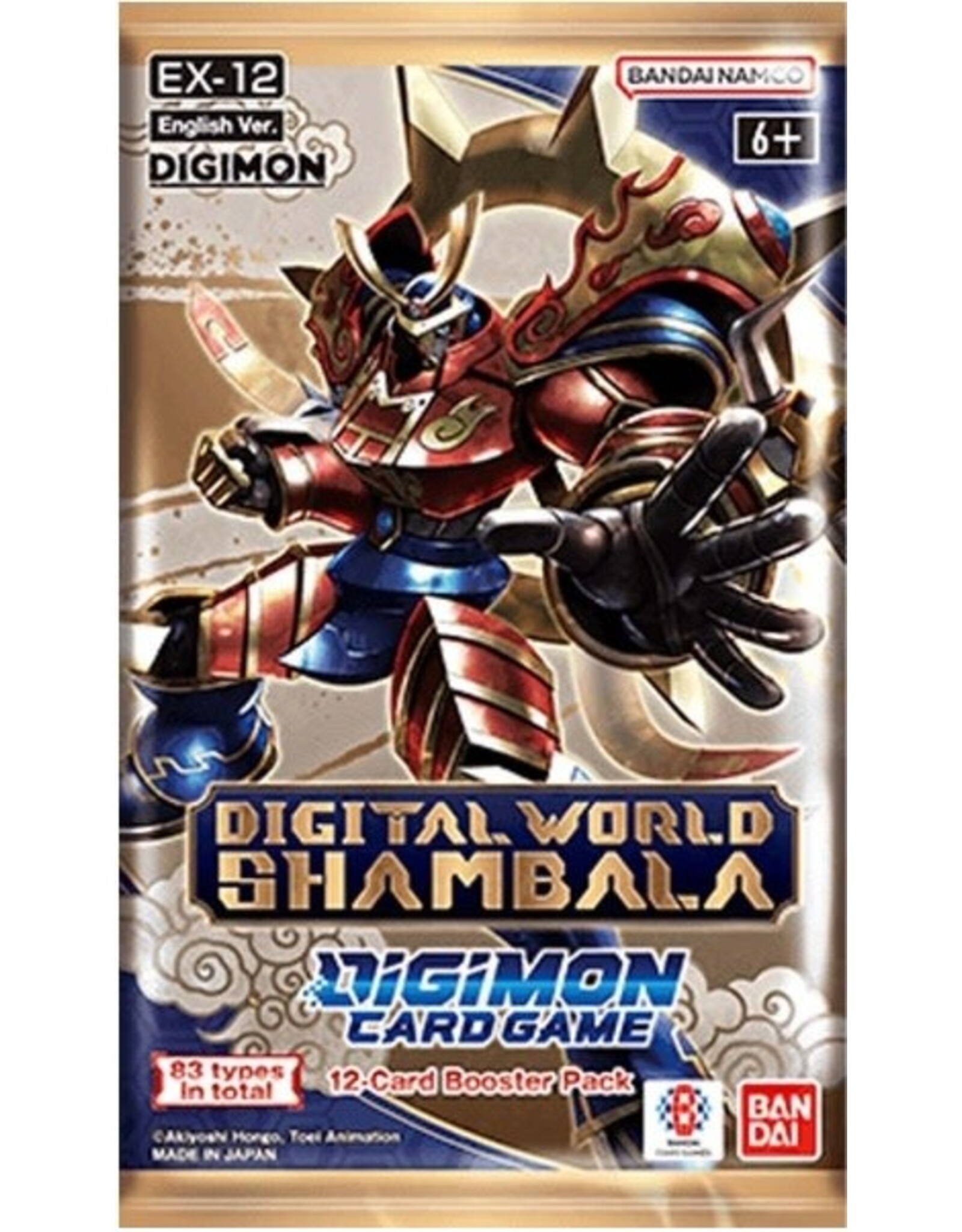 Bandai Digimon Card Game Ex12 Digital World Shambala Extra Booster Pack