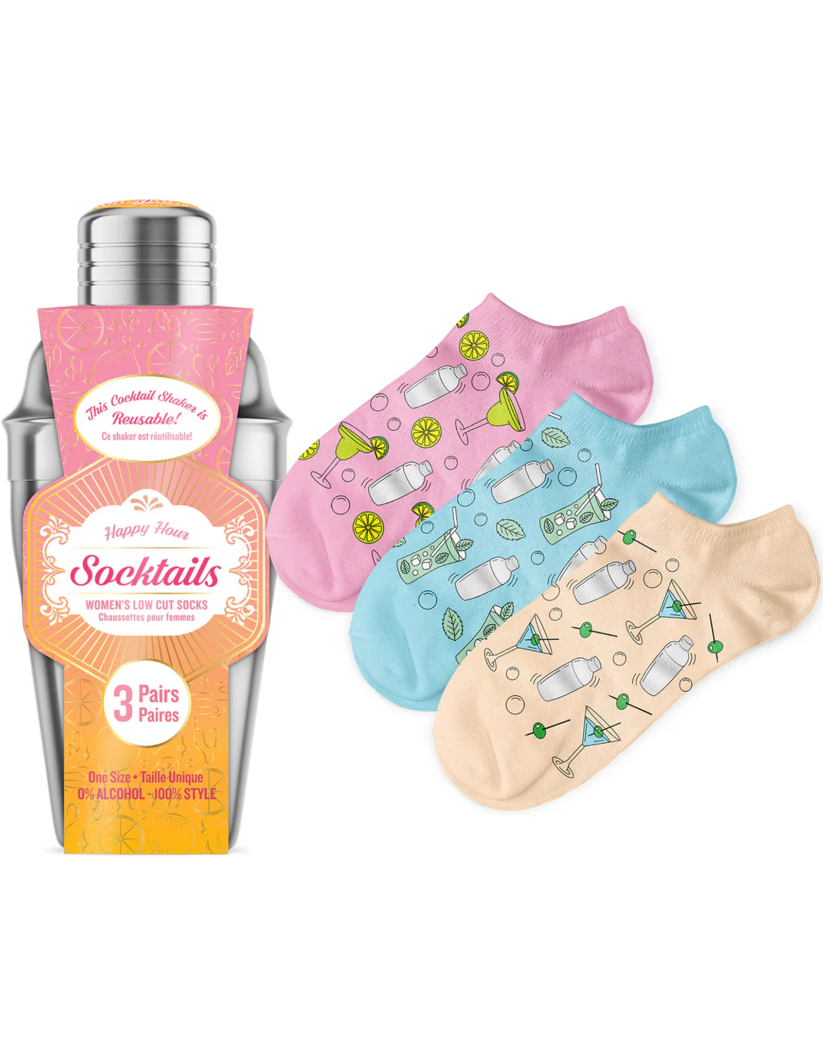 Women's Socktails Socks (6 Piece display)