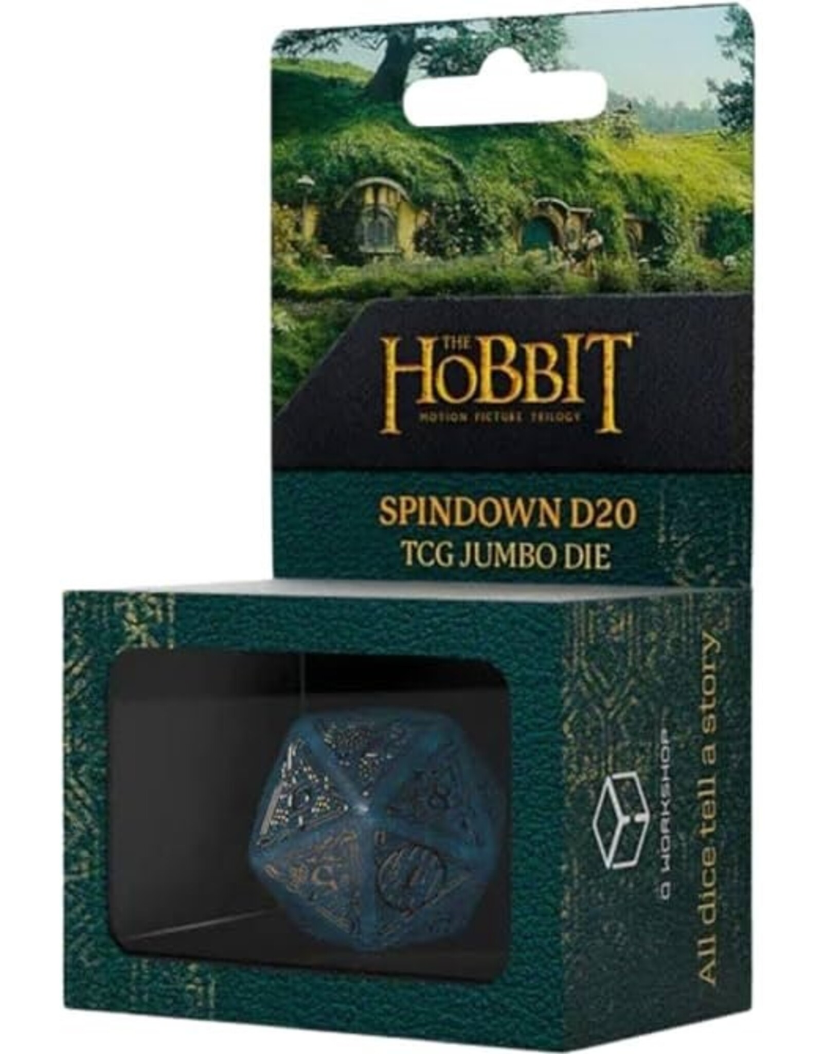 Q Workshop Hobbit TCG Jumbo D20 Spindown Die