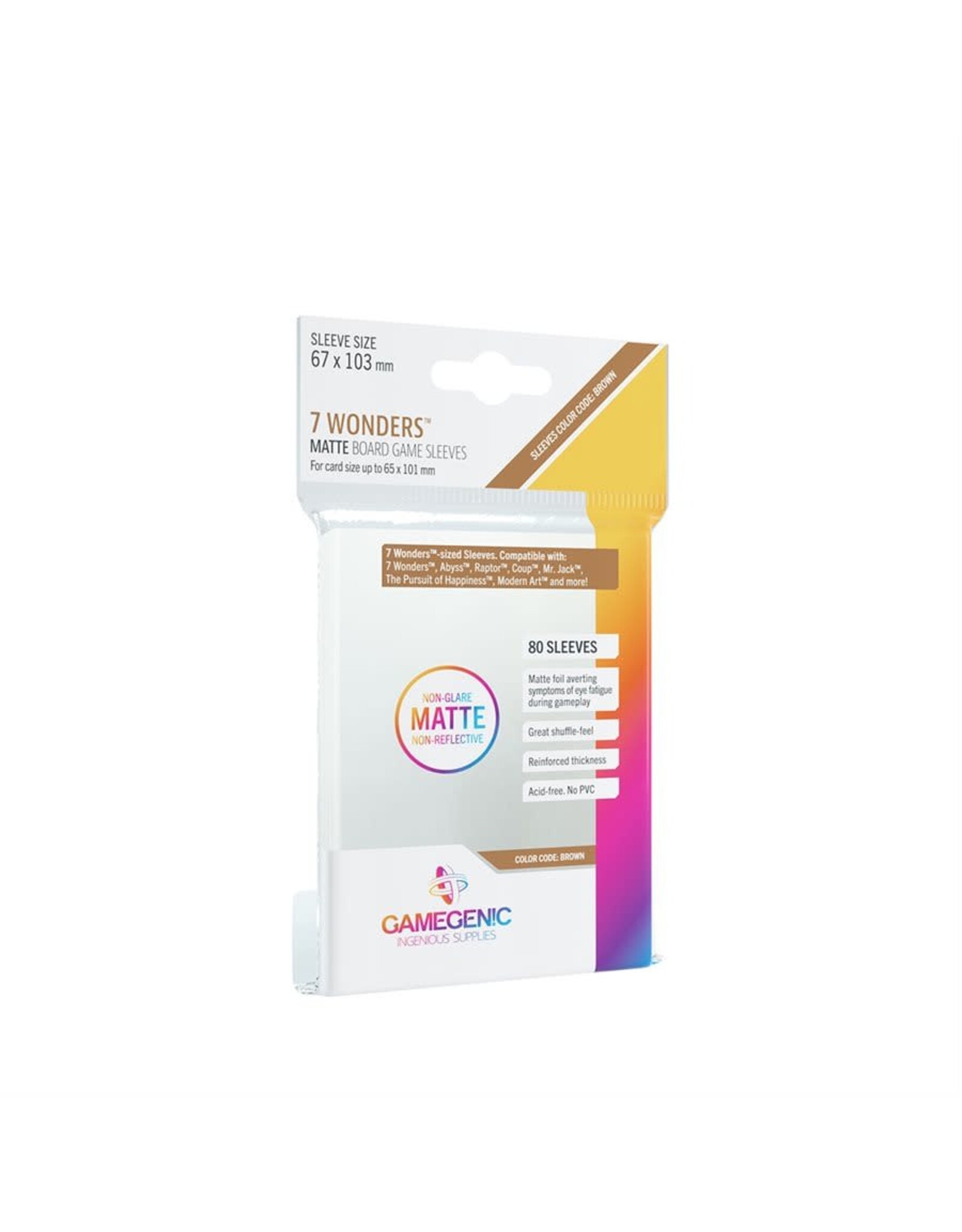 GameGenic Gamegenic: Matte 7 Wonders Sleeves