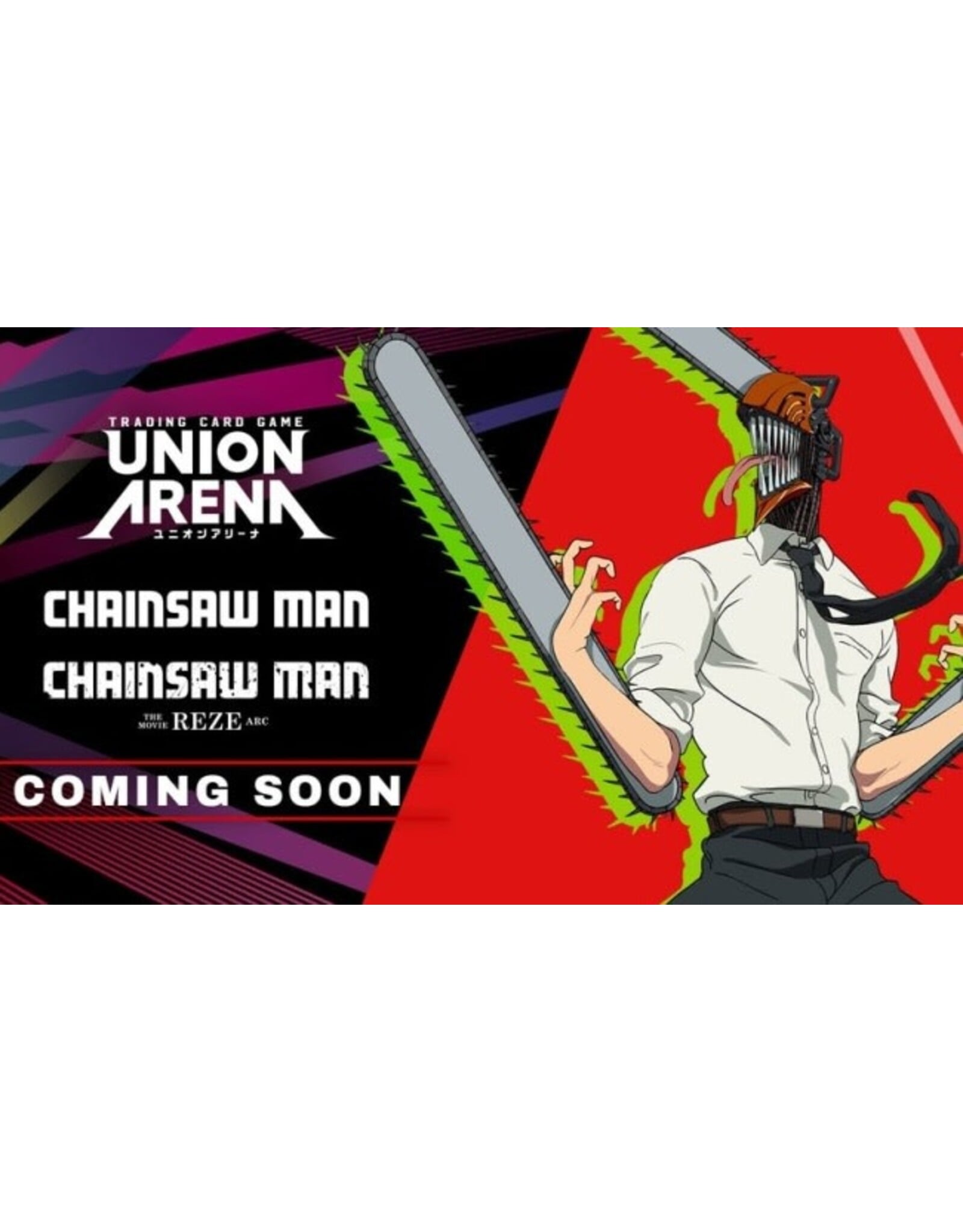 Bandai Union Arena Chainsaw Man Booster Display