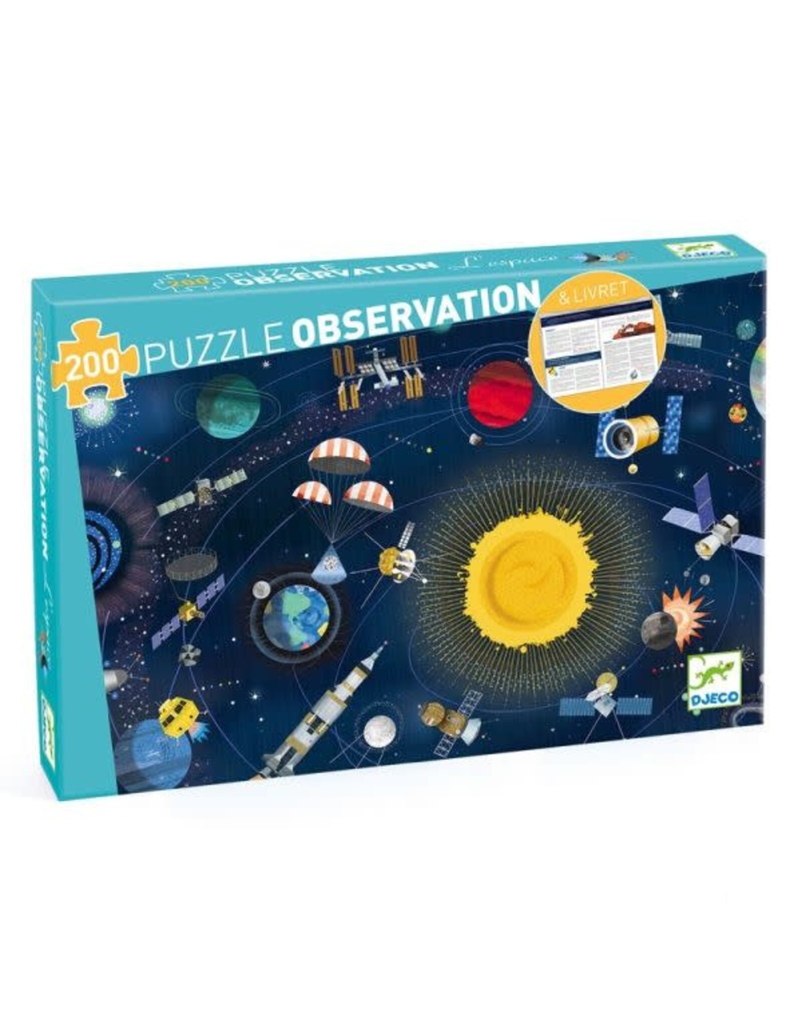 Djeco Puzzle - Observation The Space 200 Pieces