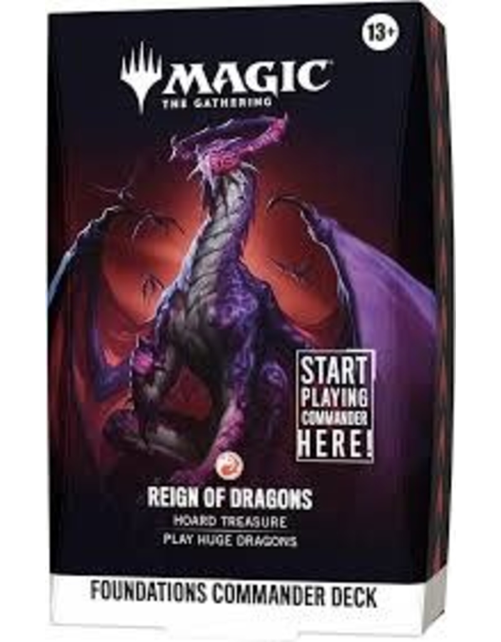 Wizards of the Coast MTG Foundations Commander Deck - Reign of Dragons