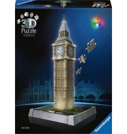 Ravensburger Iconics 3d Big Ben Night Ed. 216 Piece Puzzle (2/6)