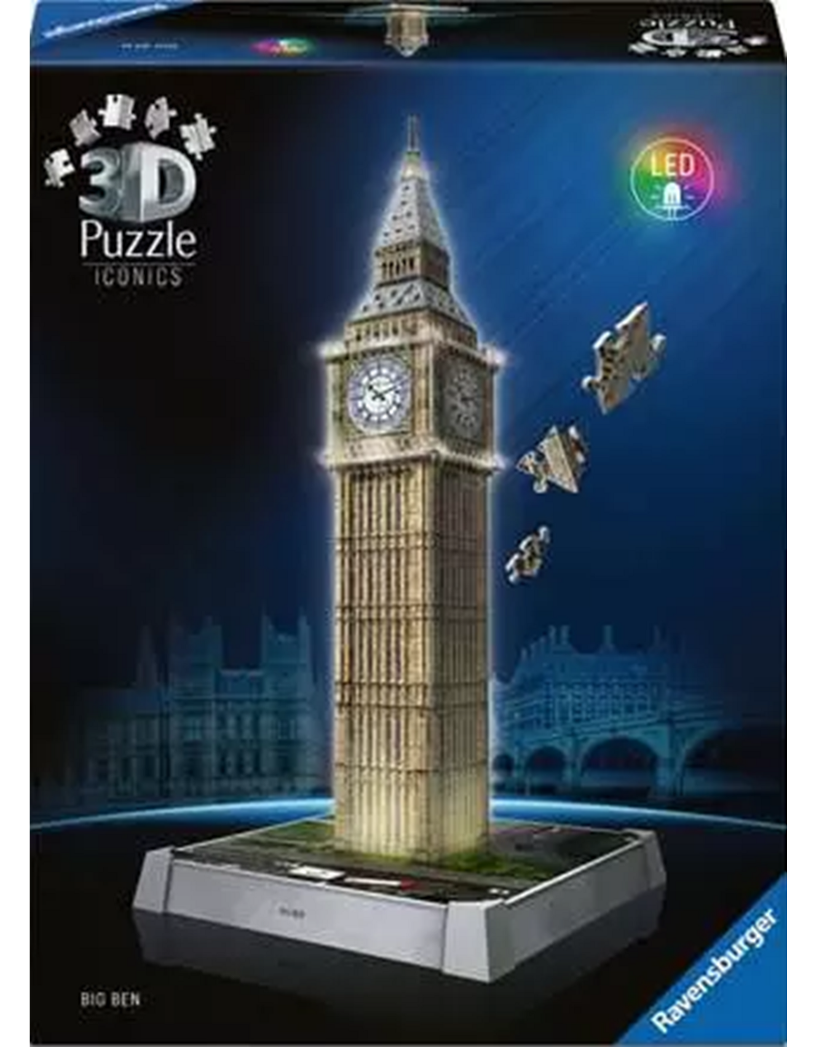 Ravensburger Iconics 3d Big Ben Night Ed. 216 Piece Puzzle (2/6)