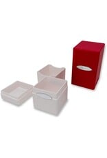 Ultra Pro Deck Box: Classic Satin Tower Bundle: Red & White