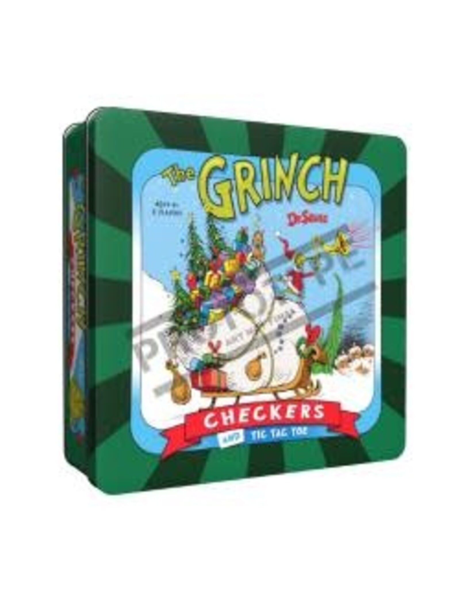 The Grinch Checker and Tic Tac Toe Combo