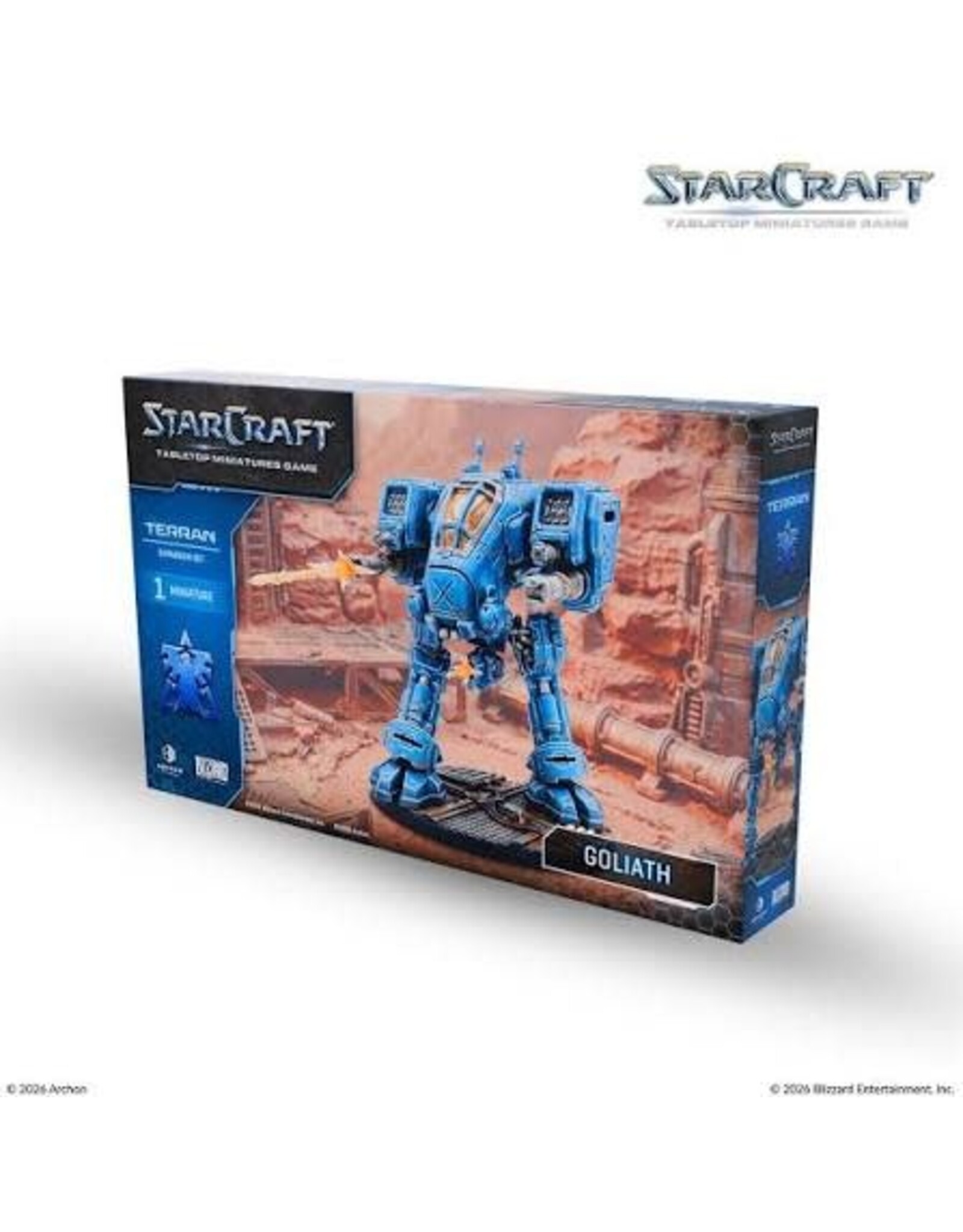 Archon Studios Starcraft: the Miniatures Game: Wave 1: Terran: Goliath Expansion Set