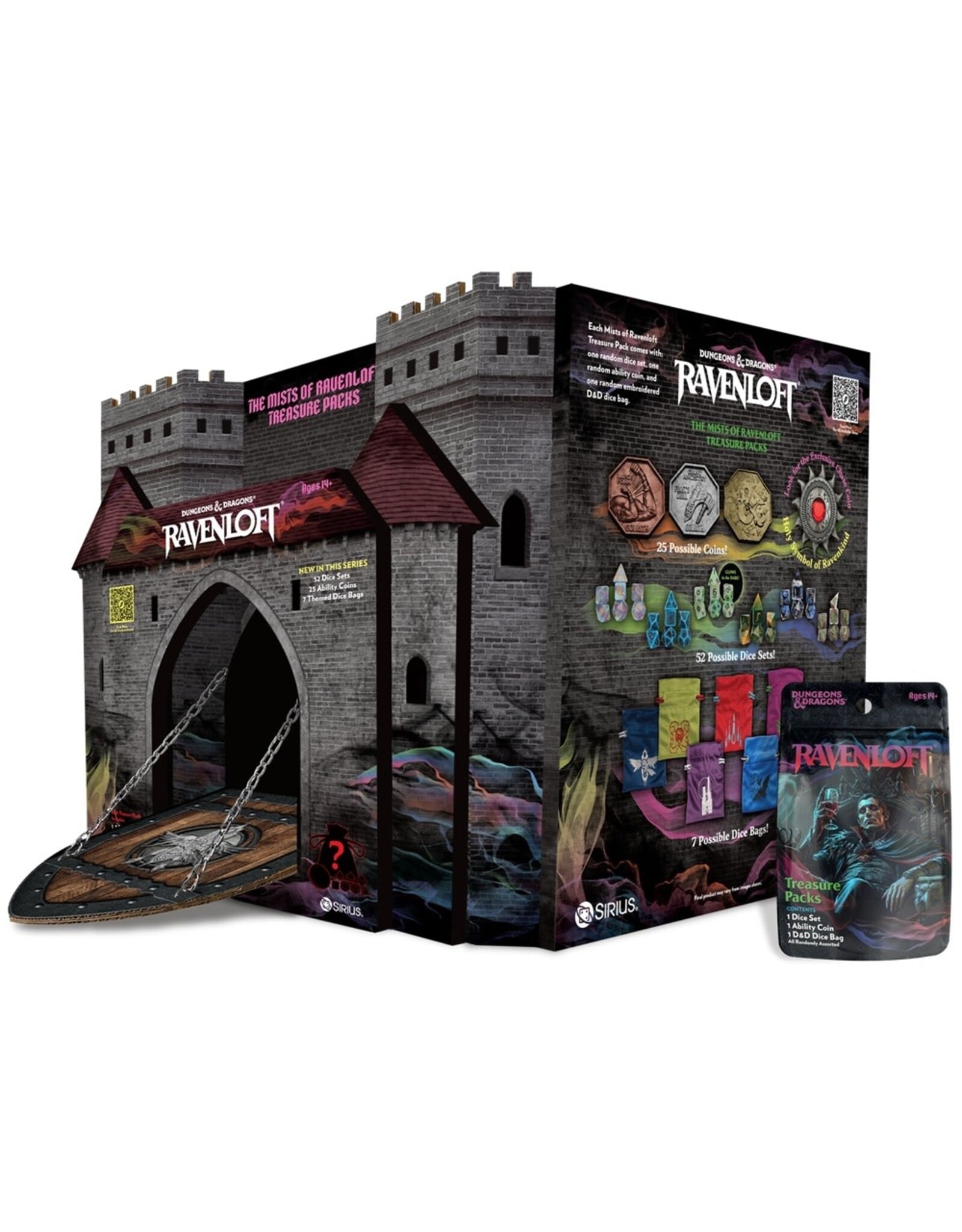 Sirius Dice Dungeons & Dragons Mists of Ravenloft Treasure Packs (25ct Display)