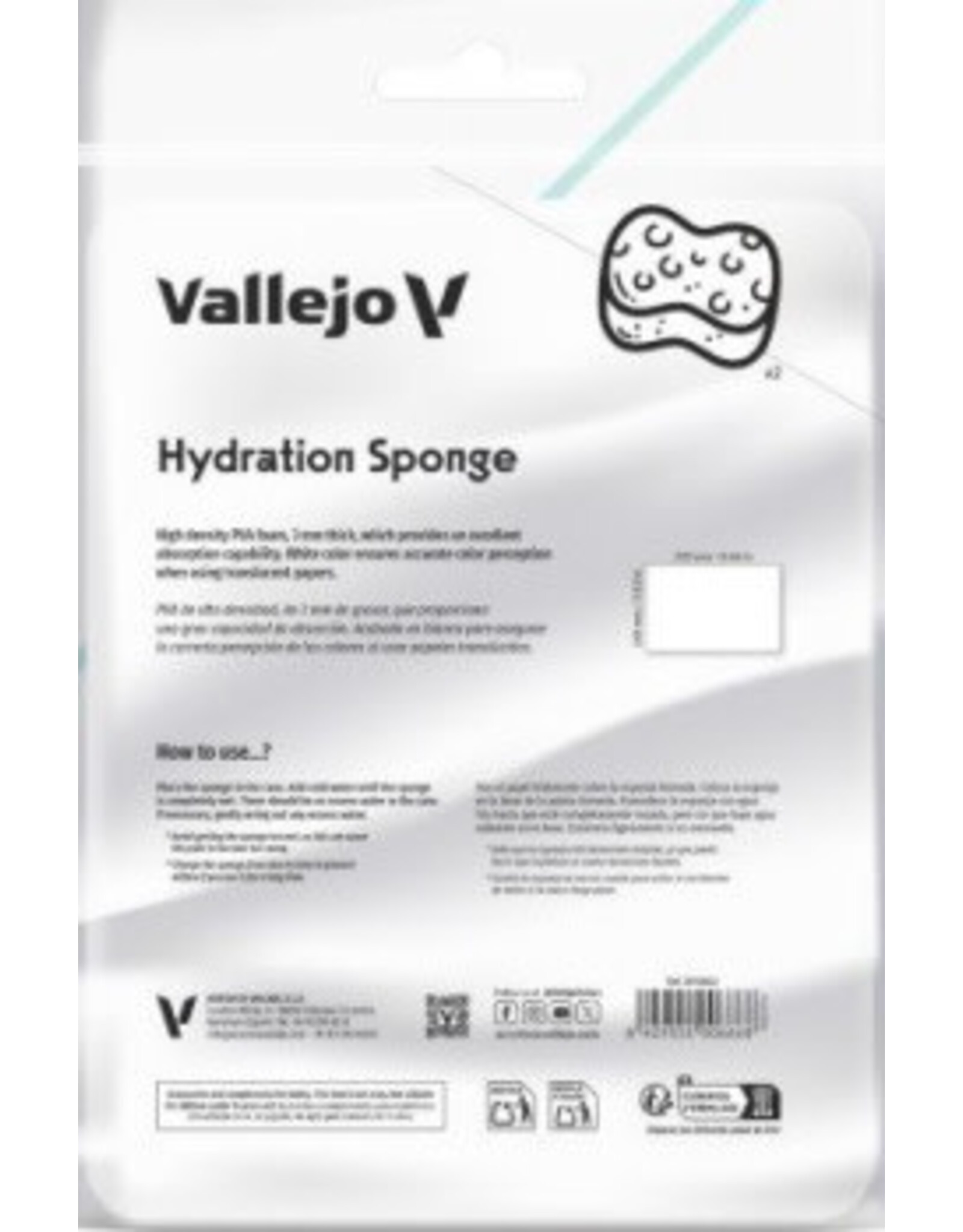 Vallejo Vallejo: Wet Palette Reusable Hydration Sponges
