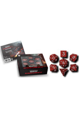 Fanroll Dnd Silicone 7 Dice Set Dragon Scale Red