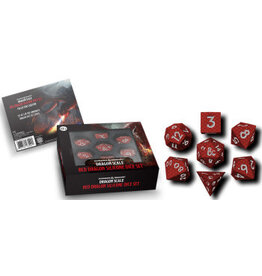 Fanroll Dnd Silicone 7 Dice Set Dragon Scale Red