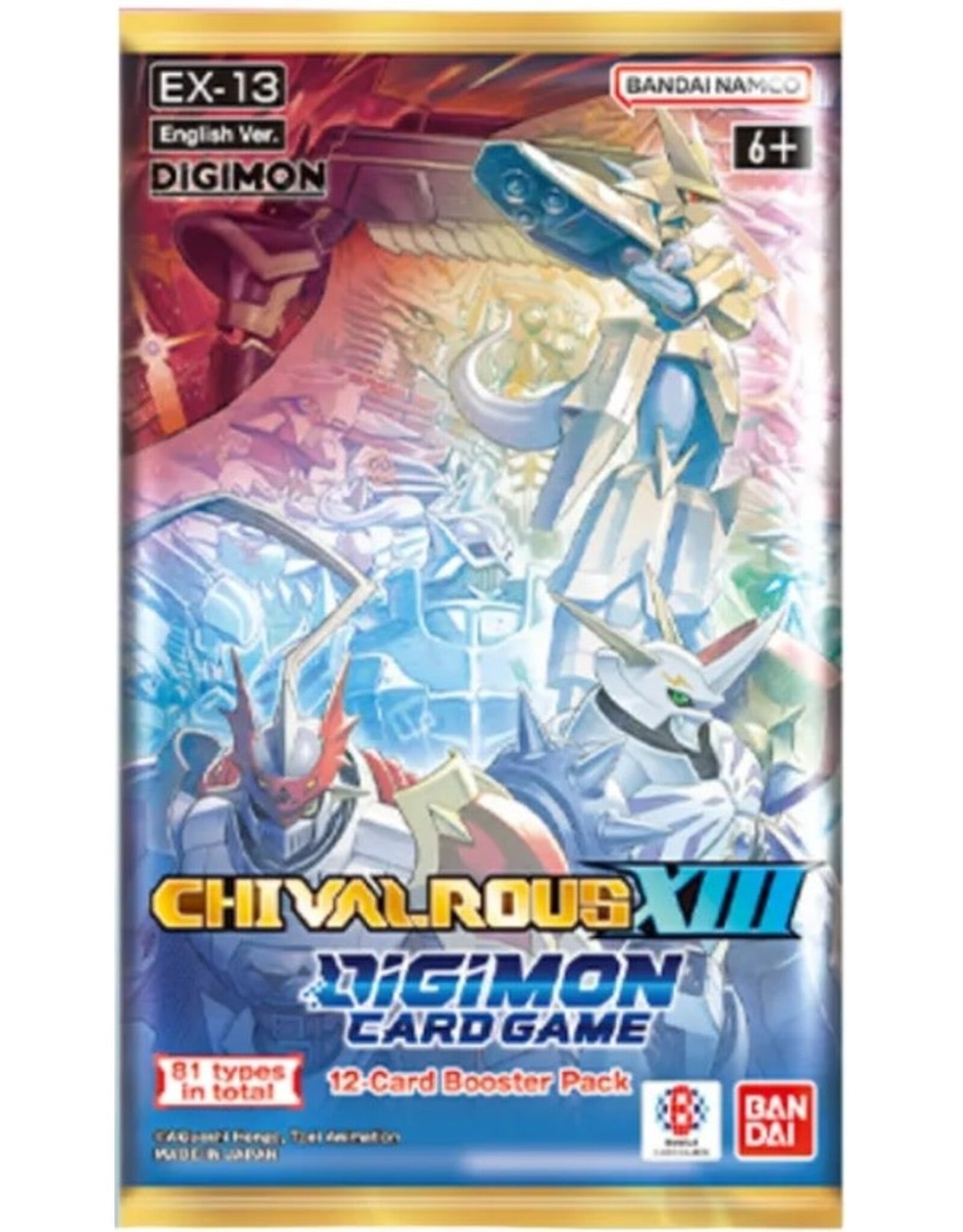 Bandai Digimon Ex13 Chivalrous XIII Extra Booster Pack