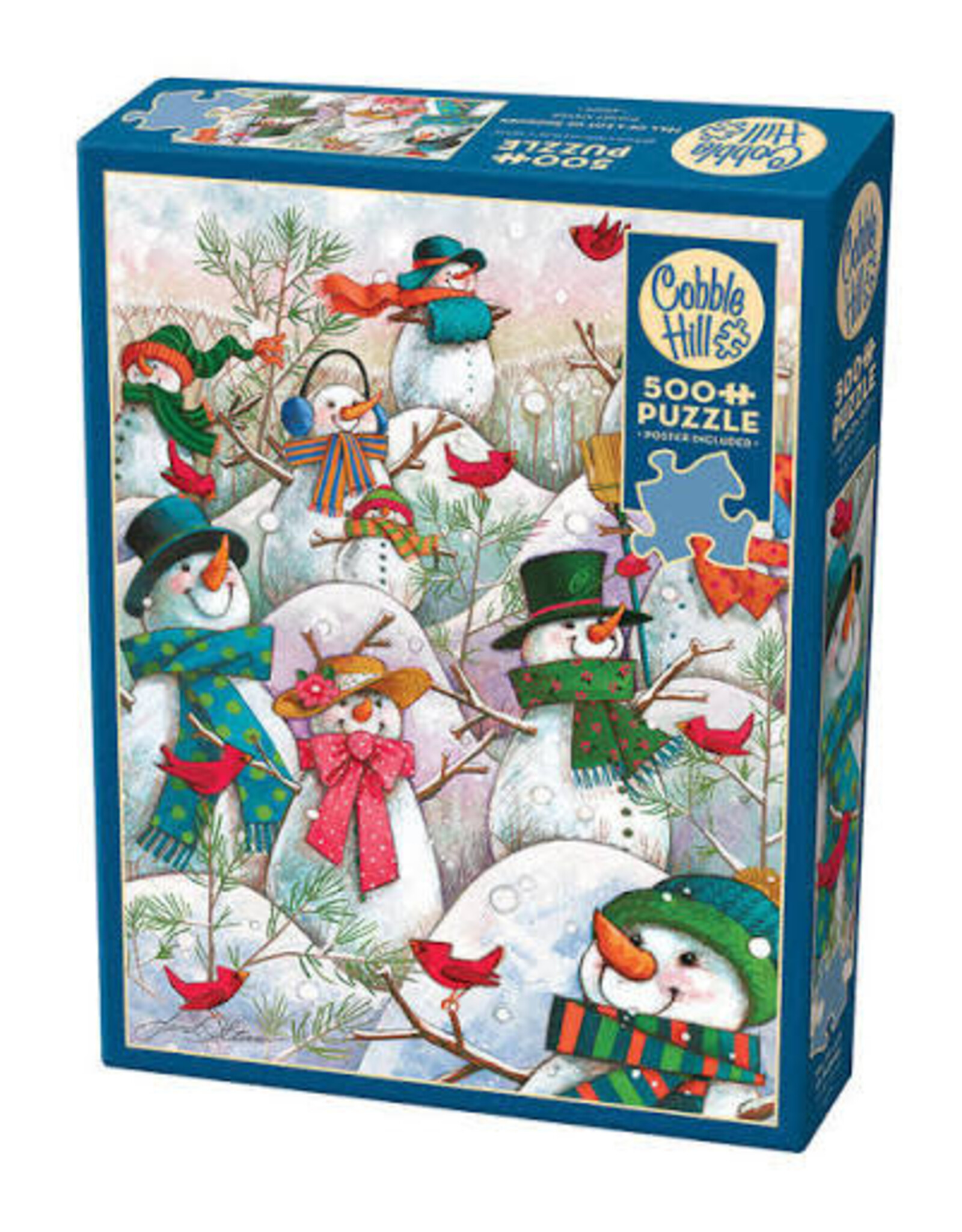 Cobble Hill Cobble Hill Puzzle - Hill of a lot of Snowmen 500PC