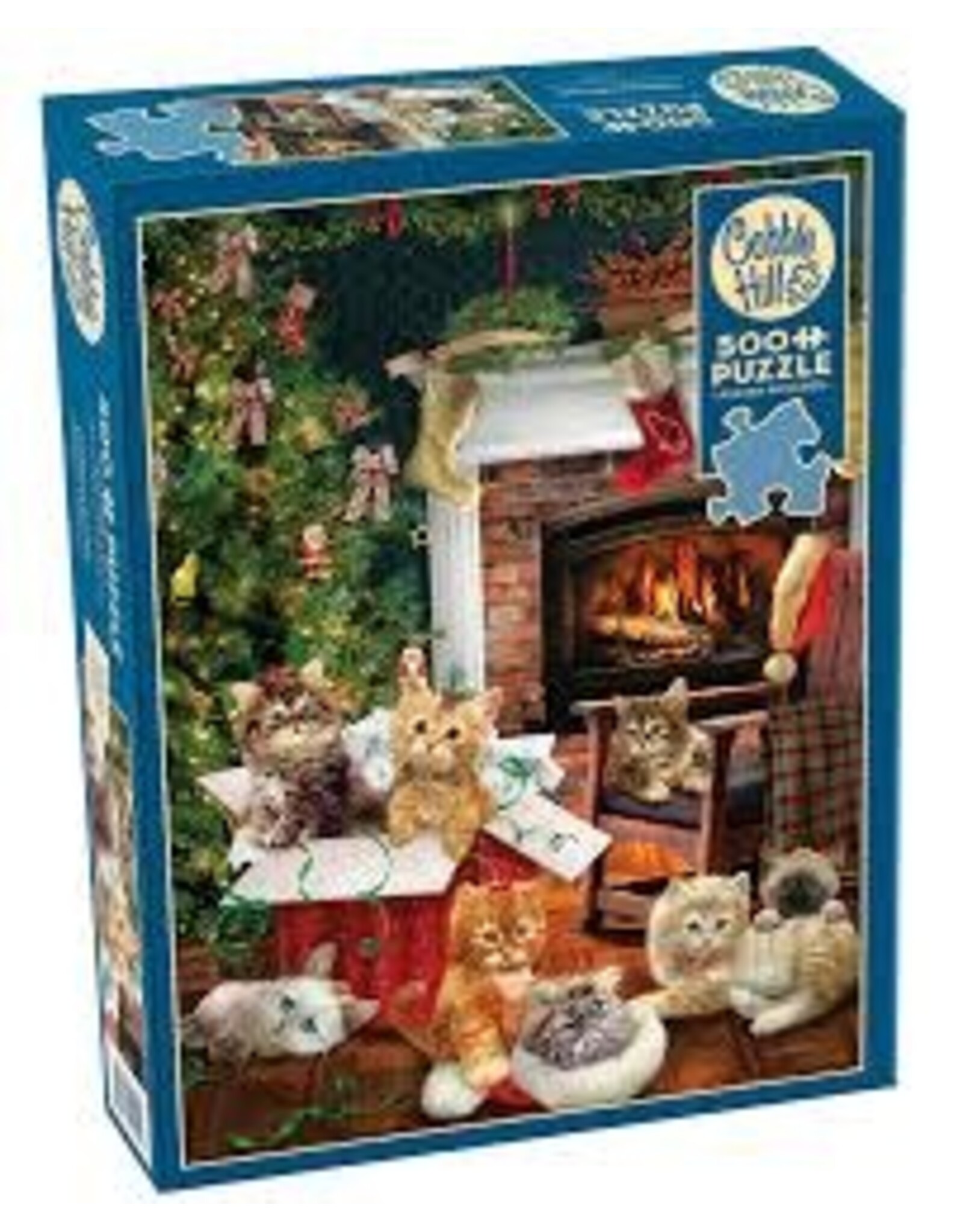 Cobble Hill Cobble Hill Puzzle - Christmas Kittens 500PC