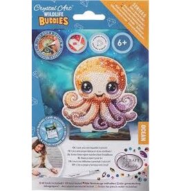 Blue Orange Crystal Buddies - Octopus