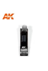 AK Interactive AK Interactive Silicone Brushes Medium Hard Tip, Small - 5Pk