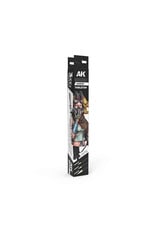 AK Interactive AK Tabletop Synthetic Brushes Set (3 Brushes)